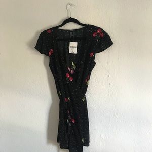 CHERRY WRAP DRESS 🍒